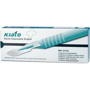 Kiato Plus Skalpel nr. 22 rustfrit stl, steril - 10 stk.