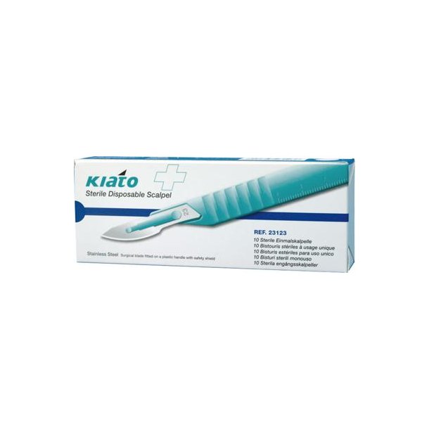 Kiato Plus Skalpel nr. 23 rustfrit stl, steril - 10 stk.