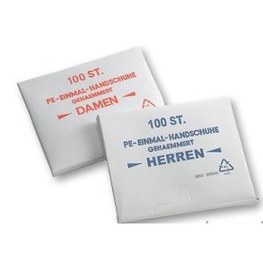 Engangshandsker i Tynd Plast - 100 stk.