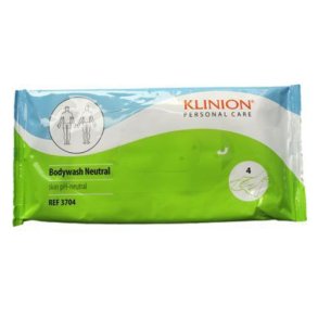 Klinion Bodywash bed bath wipes - 4 pcs.