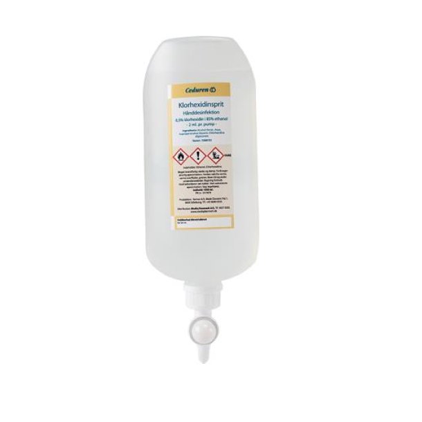 Ceduren, Klorhexidinsprit 85% Hnddesinfektion med Glycerol - 1000 ml