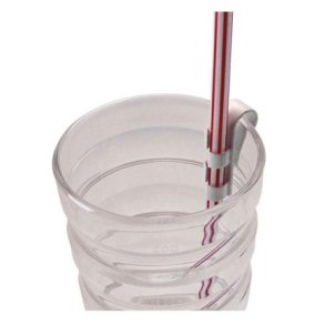 Straw holder for Rika Drinking mug with grooves