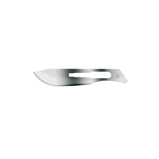 Kiato Plus Skalpelblad nr. 21, carbon steel steril - 5 stk.