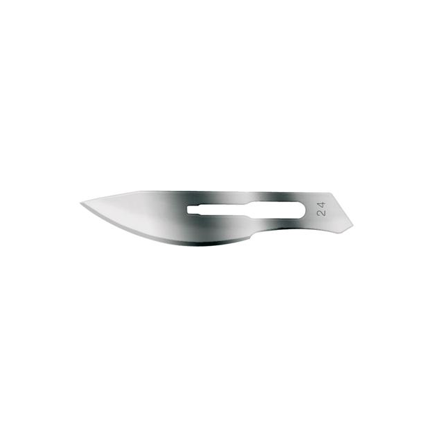 Kiato Plus Skalpelblad nr. 24, carbon steel steril - 5 stk.
