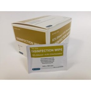 Mediq Desinficerende Serviet med Ethanol og klorhexidin, 14 cm. x 19 cm. - 50 stk.
