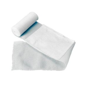 Noba Gauze Bandage with Absorbent Pad, 8 cm x 4 m. Sterile