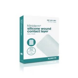 Kliniderm Srkontaktlag med Silikone p en side, Steril, 7,5 x 10 cm. - 10 stk.