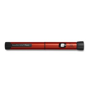 NovoPen Echo� Plus, 3 ml Intelligent Reusable Insulin Pen, Red, ��30 Units