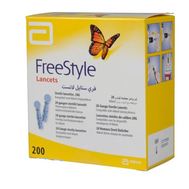 FreeStyle Lancetter, Steril, 28G - 200 stk.