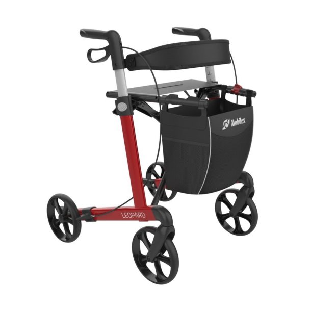 Mobilex Leopard rollator m. sdehjde 55 cm - vlg farve