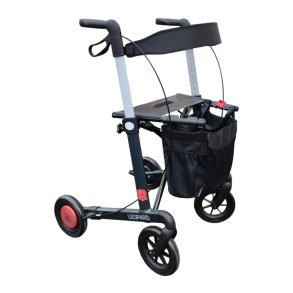 Mobilex Leopard rollator 62 cm seat hight and with soft wheels