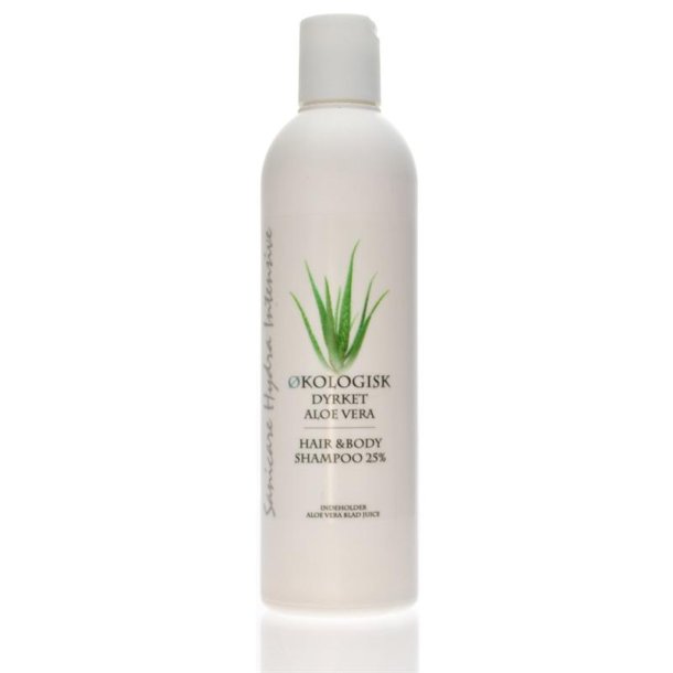 Aloe Vera Hair &amp; Body Shampoo med 25 % Aloe Vera - 300 ml.