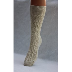 Natural colored thick wool socks in pure Merino wool
