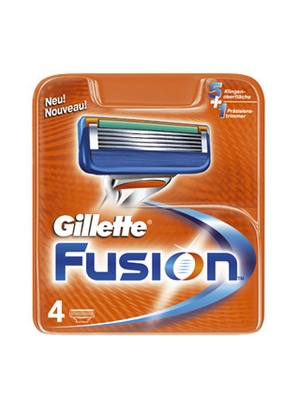 Billede af Gillette Fusion Barberblade x 4 stk. blå