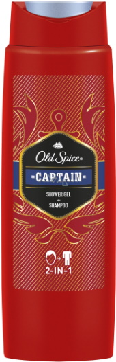 Se Old Spice Captain Showergel og Shampoo - 250 ml hos OnlineShoppen365