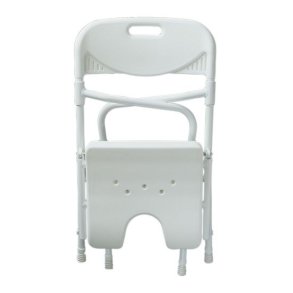 Badestol med Rygln - Justerbar i hjden 46-54 cm