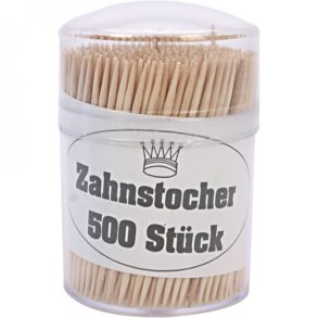 Tandstikker i beholder - 500 stk.