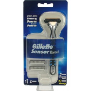 Gillette Sensor Excel Maskine m. 3 blade