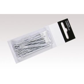 Hair clips White 48 mm - 12 pcs.