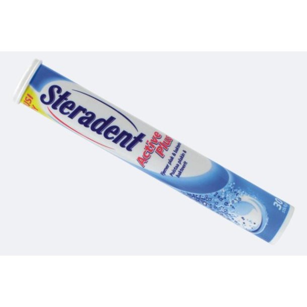 Steradent Active Plus Tabletter - 30 stk.