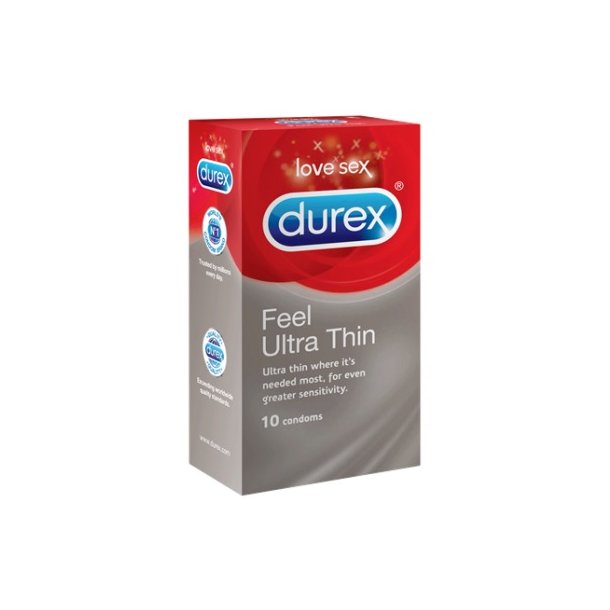 Durex Kondomer, Feel Ultra Thin - 10 stk.