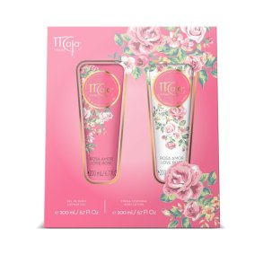 Maja Love Rose Gaveske m. Bodylotion og Showergel