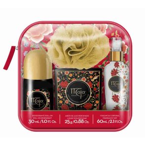 Maja Kosmetikpung m. Roll-on, Sbe, Fragrance Mist og Svamp