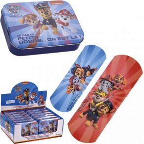 Brneplaster Paw Patrol i Metalbox - 24 stk.