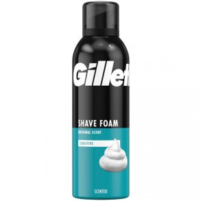 Gillette Barberskum Sensitiv - 200 ml.