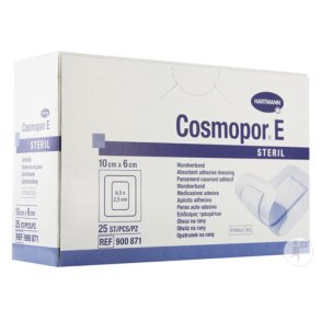 Cosmopor E - Sterile plastre 6 x 10 cm - 25 stk.