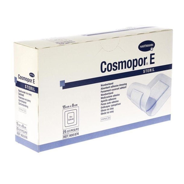 Cosmopor E - Sterile plastre 8 x 15 cm -25 stk.
