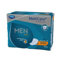 MoliCare Premium Men Pads 5 drber "cykelsadlen" - 14 stk.