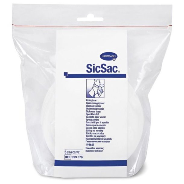 SicSac Opkastpose - 5 stk.