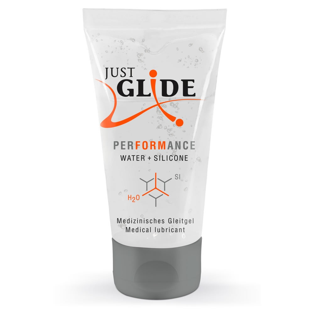 Se Just Glide Performance Glidecreme på Vand- og Silikonebasis - 50 ml. hos OnlineShoppen365