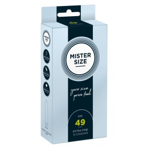 Mister Size Kondomer, 49 mm - 10 stk.