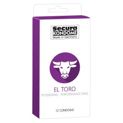 Secura El Toro Condom with Potency Ring - 12 pcs.