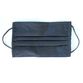 Mundbind sort vaskbart med Slvioner, ikke til filter