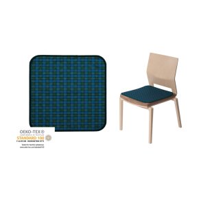 Skridsikker Vaskbar Sdeunderlag til Inkontinens, bl/grn, 45 x 45 cm.