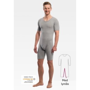 Bodystocking unisex, Suprima, gr, Korte rmer, Lynls i ben