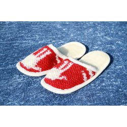 Slippers i Ren Merinould - rd nuance