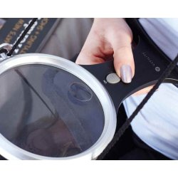 Vitility hanging magnifying glass on string