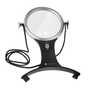 Vitility hanging magnifying glass on string