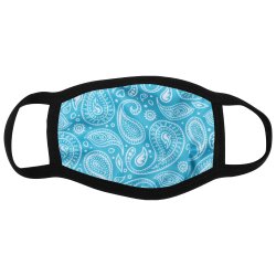 Vaskbart mundbind m. filter,, m. blt paisley motiv