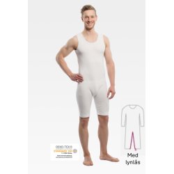 Bodystocking unisex, Suprima, hvid, U-rmer, Lynls i ben